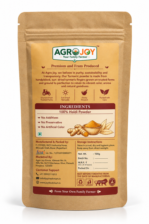 Turmeric Powder | Pure & Fresh Haldi | 100g
